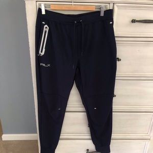 RALPH LAUREN Performance Jersey Joggers RLX. Size Medium